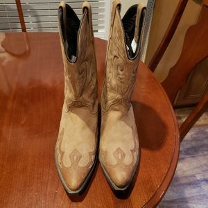 Mens leather cowboy boots